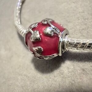 Pink Spacer Charm‎ - fits PANDORA